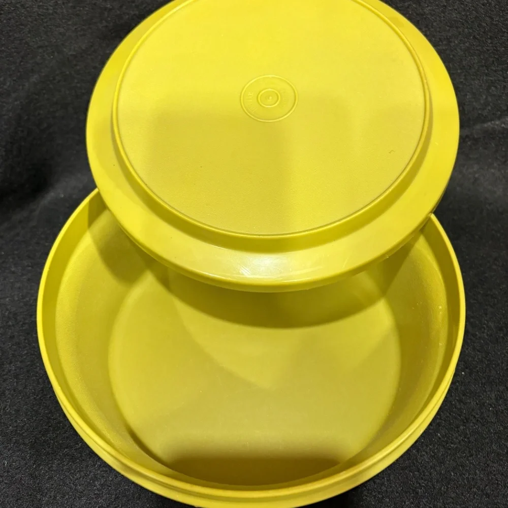 TUPPERWARE Seal N Serve Avocado Container #1252 & Lid #1207